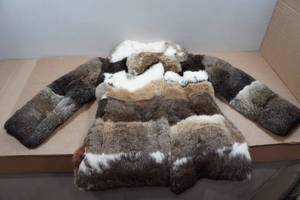 lot 284 image: Vintage Rabbit Fur Custom Made Jacket - ML