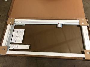 lot 7 image: Andersen 70-12 in. x 79-12 in. 200 Series White Right-Hand Perma-Shield Sliding Patio Door w White Int, Fixed Panel w Blinds  Customer Returns See Pictures