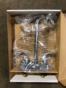 lot 24 image: Elkay Everyday 2-Handle Bar Faucet in Chrome  Customer Returns See Pictures