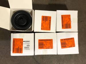 lot 26 image: Lot of Elkay Polymer Drain Fitting for 3-12 in. Sink Drain Opening in Black   Customer Returns See Pictures