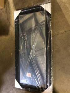 lot 44 image: 31.2 in. x  65.2 in. Dark Espresso Finish Beveled Glass Mirror Customer Returns See Pictures