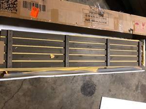 lot 48 image: VEIKOUS 71 in. W x 31 in. D x 29 in. H Oversized Wooden Raised Garden Bed with Liner, Mocha Brown    Customer Returns See Pictures