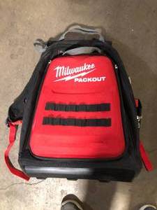 lot 66 image: Milw2aukee Packout backpack customer return see pictures