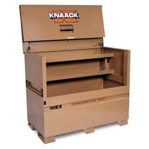 Knaack 49 in. W x 30 in. L x 60 in. H, Steel Jobsite Storage Piano Box with Lock  Customer Returns See Pictures