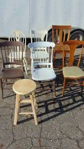 lot 106 image: Assorted Chairs and Stool