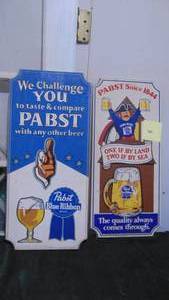 lot 40 image: 2- Wood PBR Signs