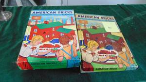 lot 41 image: Vintage American Bricks in Boxes
