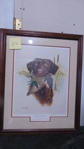 lot 54 image: Chocolate Labrador by James H. Kellen, 20135000, 23 x 28.5