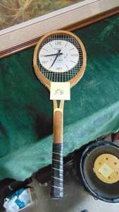 lot 58 image: Seagrams Tennis Racket Clock
