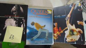 lot 63 image: Tom Petty, Pearl Jam, Queen DVD Sets