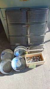 lot 94 image: Vintage Car Grills, KMC Hub Cap Covers and Lug Nuts