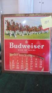 lot 101 image: 1953 Budweiser Calendar