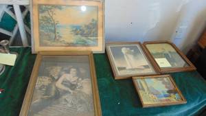 lot 113 image: Selection of Vintage Prints in Frames
