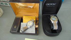 lot 165 image: Crotan and Gruen Watch