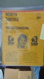 lot 174 image: 1977 UND vs Wisconsin Program