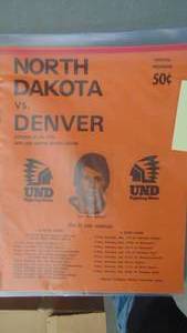 lot 175 image: 1976 UND vs Denver Program