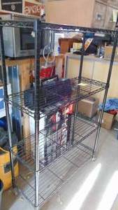 lot 182 image: Rolling Metal Rack, 36x57x14