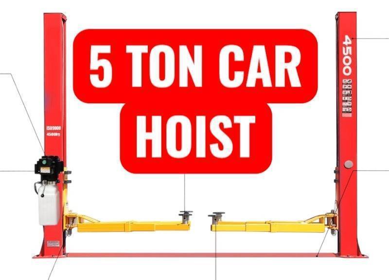 lot 3157 image: SDLANCH 10,000 Pound Two-Post Lift Car Hoist (IRTPL) - blue
