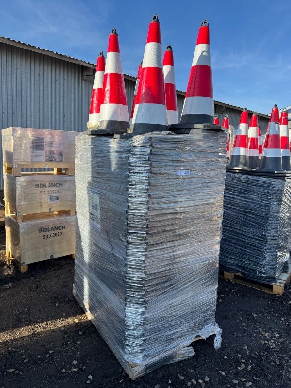 lot 9329 image: SDLANCH Safety Traffic Cones (IRSTC)  Approximately 250 cones included