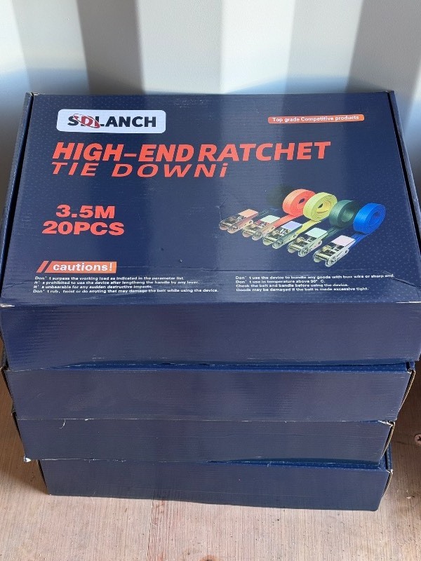 lot 9226 image: SDLANCH High End Ratchet Tie Downs, 3.5M, 20 Pcs