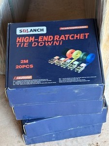 lot 9424 image: SDLANCH High End Ratchet Tie Downs, 2M, 20 Pcs