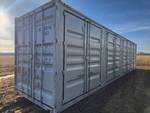 CIMU0881465 // 40 Ft Shipping Container with 4 Side Doors, 40HC, Single Trip