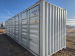 CIMU0881465 // 40 Ft Shipping Container with 4 Side Doors, 40HC, Single Trip