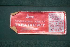 lot 57 image: Ace Tap and Die set