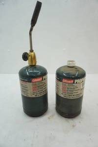 lot 136 image: Propane torch , propane canisters