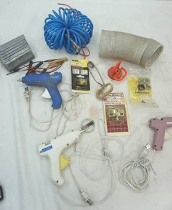 lot 179 image: Air Hose, Glue Guns, Metal Brackets (holders) and more
