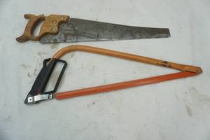 lot 229 image: Bow Saw and Hand Saw