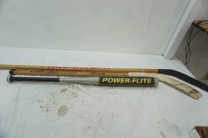 lot 241 image: (2ct) Hockey Sticks & (1ct) Aluminum Bat