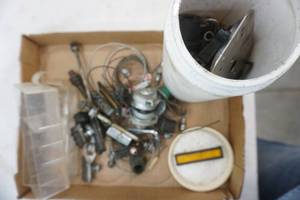 lot 246 image: Parts for a Craftsman Gas Blower Vacuum ad Various Bike Parts