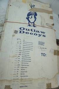lot 250 image: Outlaw Decoys. Silhouette Goose Decoys