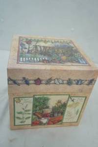 lot 282 image: Decorative Boxs with Lids. 9x9x9 & Smaller one fits inside