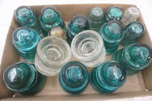 lot 289 image: VintageAntique Glass Insulators
