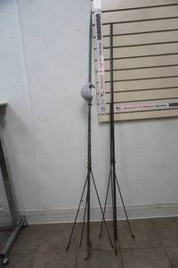 lot 402 image: (2ct) Vintage Copper Lightning Rods (glass globe is broken)