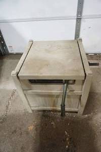 lot 429 image: Suncaster Covered Deck Box with Hose and Reel