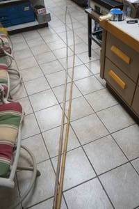 lot 449 image: (2ct) Vintage Bamboo Fishing Poles