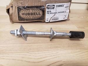 lot 60 image: Box of High voltage insulator crossarm