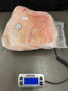 lot 51 image: Frozen Pork Belly, 5 lbs 14.8 oz - Factory Sealed