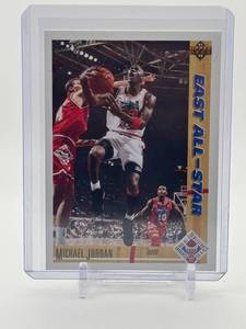 lot 114 image: 1991-92 Upper Deck - All-Star Michael Jordan Chicago Bulls NBA Legend