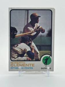 lot 118 image: 1973 Topps - Roberto Clemente Card Pittsburgh Pirates Legend MLB Hall of Fame