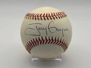 Tony Gwynn Autographed Baseball, Beckett Authenticated With Hologram Sticker, San Diego Padres Legend and MLB Hall of Famer