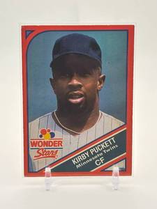 lot 125 image: 1990 Wonder Bread Stars - Kirby Puckett Rare Food Issued Card, Minnesota Twins MLB Hall of Famer