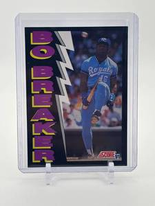 lot 128 image: 1991 Score - Bo Jackson Bo Breaker Card MLB Legend