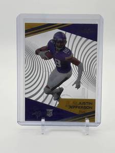 lot 131 image: 2020 Panini Chronicles - Clear Vision Rookies Justin Jefferson Rookie Card Minnesota Vikings