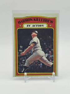 lot 149 image: 1972 Topps Harmon Killebrew Minnesota Twins Legend MLB Hall of Fame