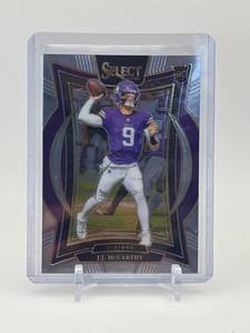 lot 161 image: 2024 Panini Select - Concourse J.J. McCarthy Rookie Card Minnesota Vikings