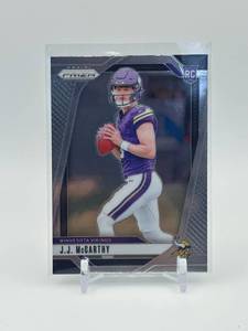 lot 162 image: 2024 Panini Prizm - Rookies J.J. McCarthy Rookie Card Minnesota Vikings